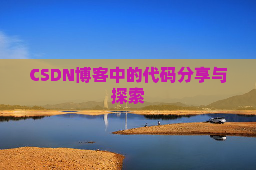 CSDN博客中的代码分享与探索